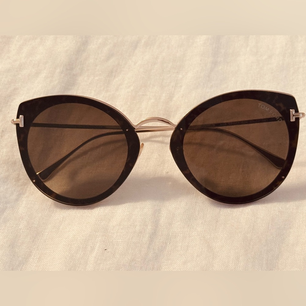 Tom Ford JESS Sunglasses Havana/Gold